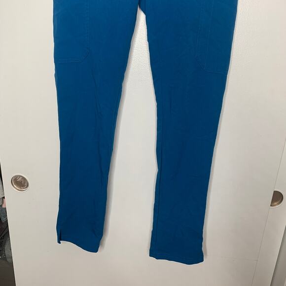 Figs women's teal 1652 Alps Blue Yola Skinny Straight Leg scrub pants SZ XXS - Picture 6 of 13